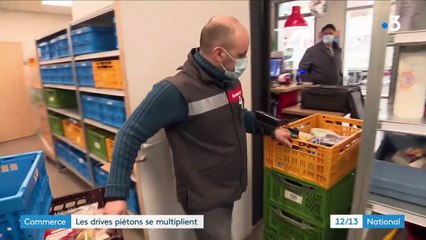 Commerce : les grandes enseignes de distribution misent sur le drive piéton
