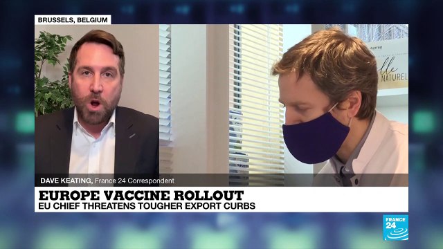 Coronavirus pandemic: EU chief threatens UK with vaccine export curbs
