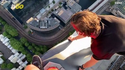 This Teen Hanging One-Handed Off the Side of a Building Will Leave You on the Edge of Your Seat!