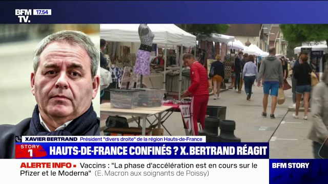 Il m'a dit: soit un confinement le week-end, soit comme au mois de novembre : Contacté par Olivier Véran sur les Hauts-de-France, Xavier Bertrand raconte son entretien