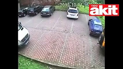 Otoparktan çıkışı hayrete düşürdü