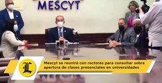 Mescyt se reunirá con rectores para consultar sobre apertura de clases presenciales en universidades