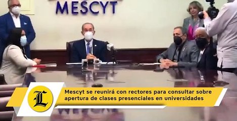 Mescyt se reunirá con rectores para consultar sobre apertura de clases presenciales en universidades
