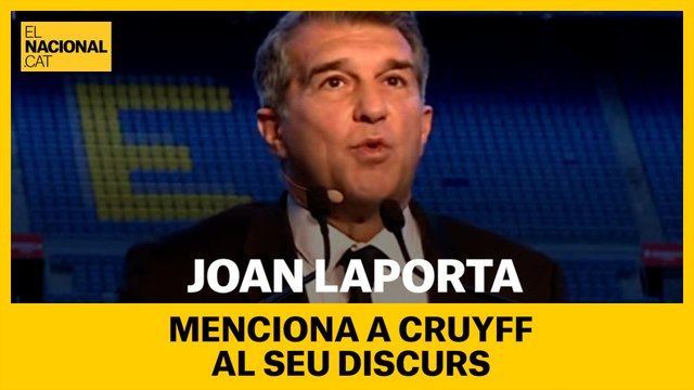 Joan Laporta menciona a Cruyff: Solo dios sabe lo que ha costado llegar hasta aquí