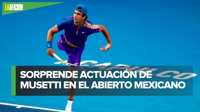 Lorenzo Musetti elimina a Diego Schwartzman en el Abierto Mexicano de Tenis