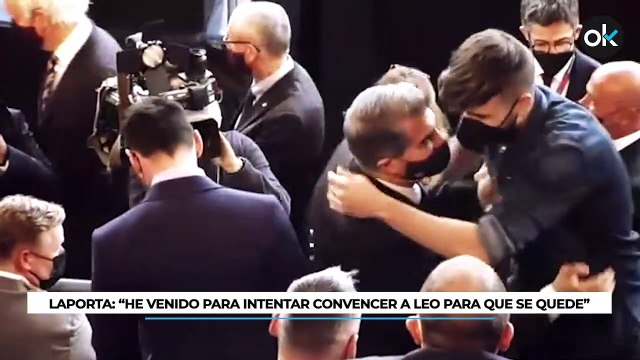 Laporta intenta seducir a Messi en su toma de posesión: «Haré todo lo posible para que te quedes»