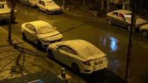 Afyonkarahisar’da gece yarısı kar yağışı sürprizi