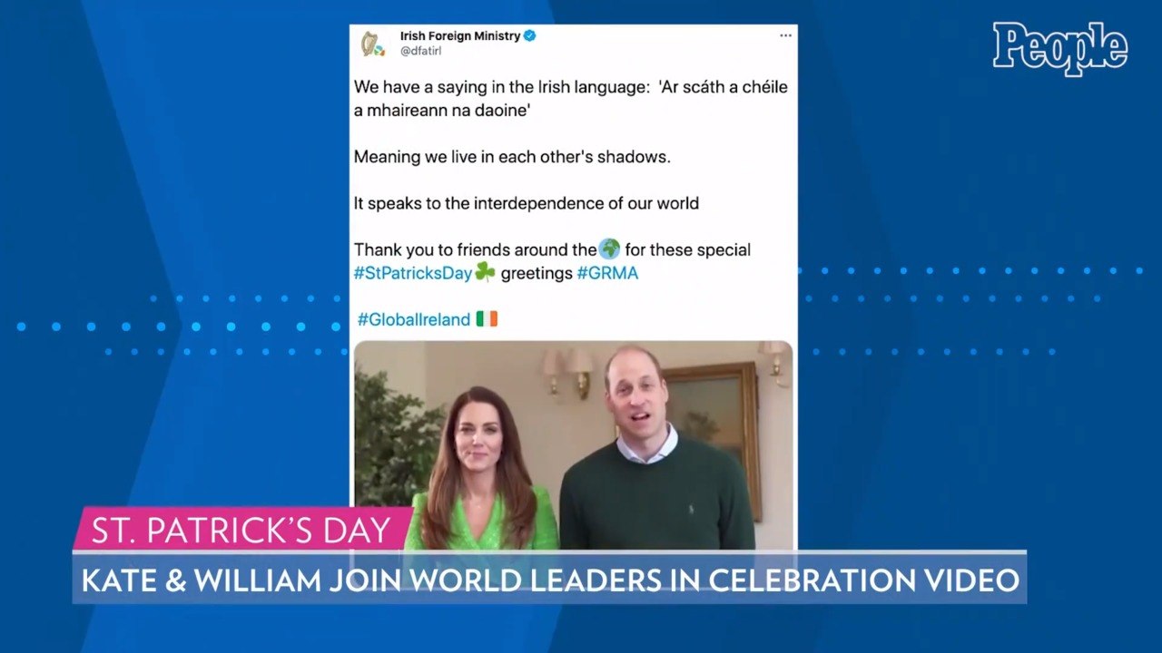 Kate Middleton Is Festive in Green and Prince William Speaks Irish in Candid St. Patrick's Day Message