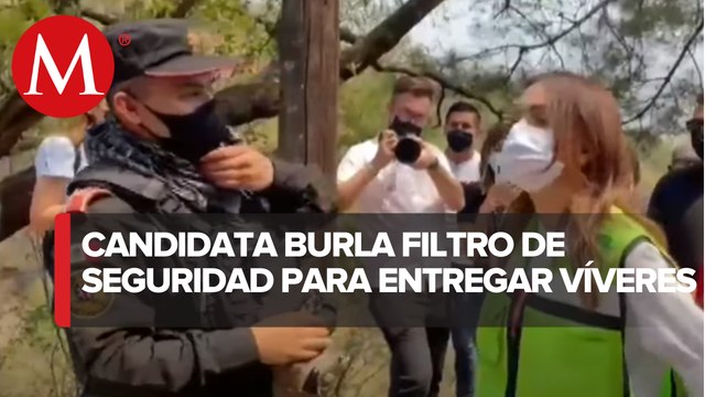 Clara Luz Flores lleva apoyo a sierra de Santiago y Arteaga y le niegan acceso