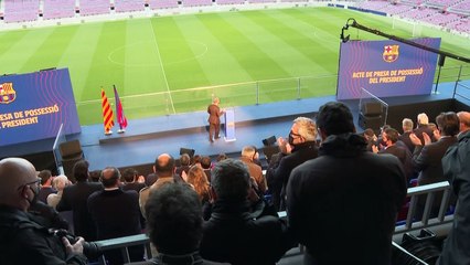 Laporta asume presidencia del Barcelona con la misión de mantener a Messi