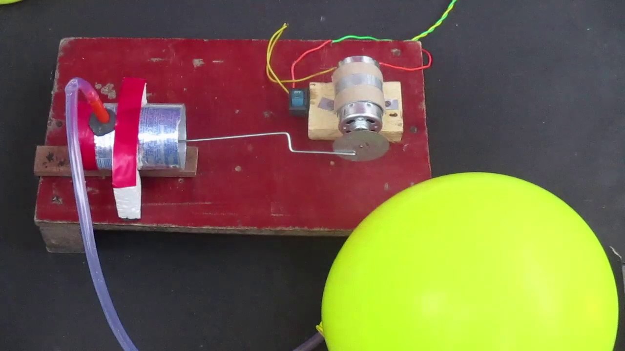 Mini Air Compressor Homemade | How to Make Air Compressor with DC Motor | DIY Air Compressor Machine