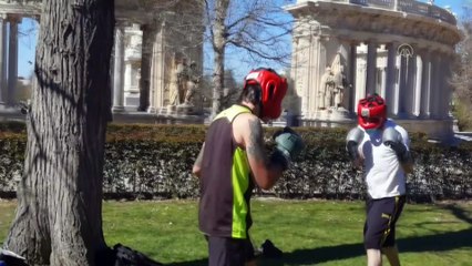 Madrid'de Kovid-19 döneminde açık havada amatör spor faaliyetleri arttı