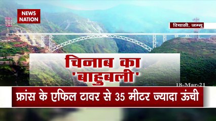 World's highest railway bridge is being built on the Chenab River