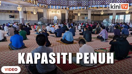 Solat jemaah di Wilayah Persekutan dibenar dengan kapasiti penuh