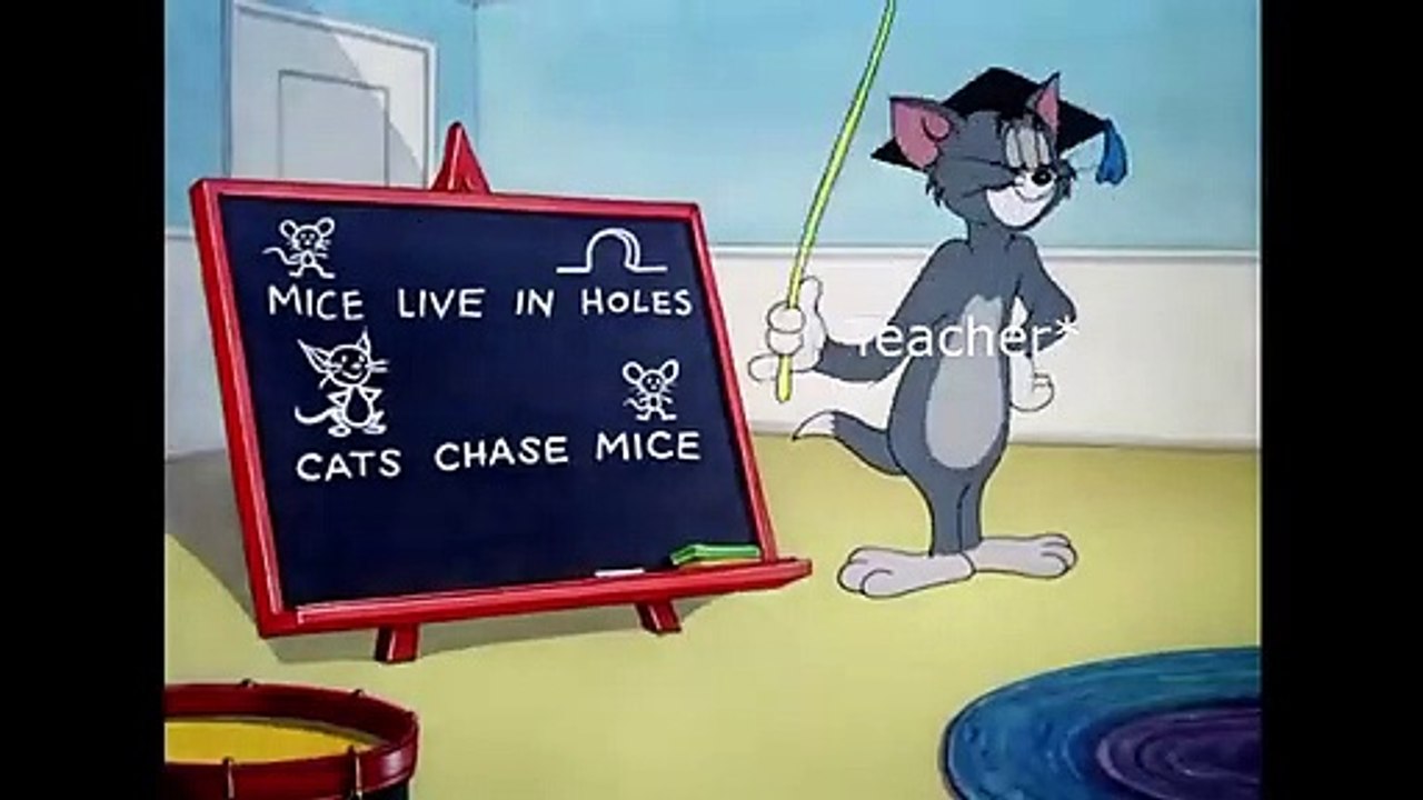 School vs Online Class Tom and Jerry