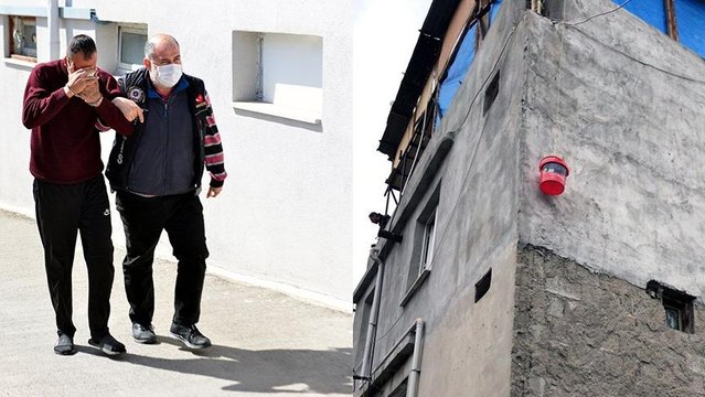 Damdan sepet sarkıtarak uyuşturucu madde satışı yapan şüpheli yakalandı