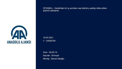 İSTANBUL - İş yerinden cep telefonu çaldığı iddia edilen zanlı gözaltına alındı