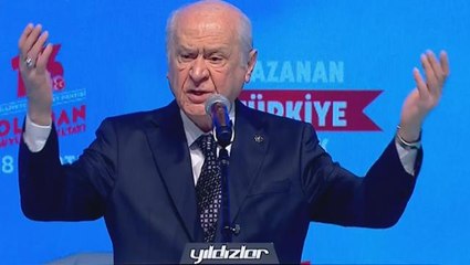 MHP kurultayında konuşan Bahçeli'den, HDP'ye açılan kapatma davasına ilk yorum: Açılmamak üzere kapatılması namus görevidir