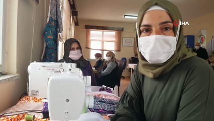 Kurs alan köylü kadınlar mikro krediyle kendi iş yerlerini açacak