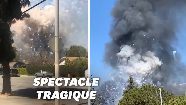 En Californie, une maison remplie de feux d'artifices explose, deux morts