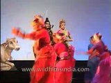 Hema Malini Bollywood actress performs Indian Classical Dance - archival 1990's record