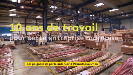 Dans la Marne, des poignées antibactériennes pour fermer la porte au Covid