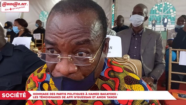 Hommage des partis politiques à Hamed Bakayoko - Les témoignages de Affi N’Guessan et Amon Tanoh
