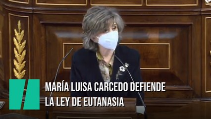 María Luisa Carcedo defiende la legalización de la eutanasia