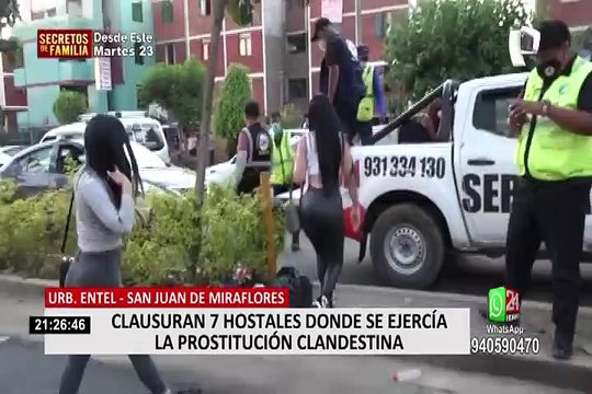 SJM: clausuran 7 hostales donde se ejercía la prostitución de forma clandestina
