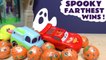 Hot Wheels Halloween Funlings Race with a Ghost and Disney Cars Lightning McQueen in this Family Friendly Full Episode English Video for Kids from Kid Friendly Family Channel Toy Trains 4U