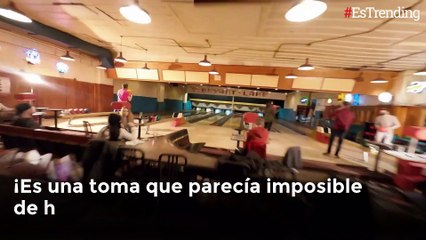 Parece irreal: la impresionante toma de una bolera que se tomó Internet