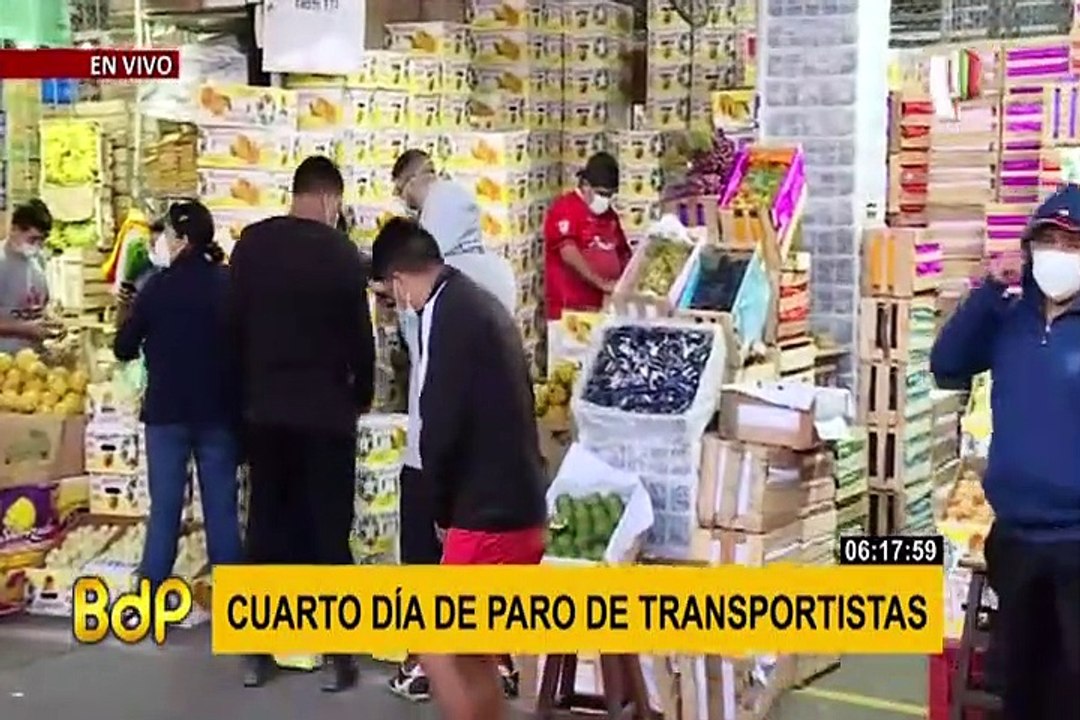 Abastecimiento de frutas se ve afectado debido a paro de transportistas
