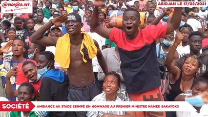 Ambiance au stade Ebimpé en hommage au premier ministre Hamed Bakayoko