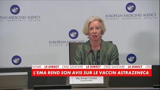 AstraZeneca : «Le vaccin n'est pas associé avec une augmentation de risque de thrombose», selon l'European Medicines Agency