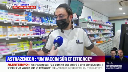 AstraZeneca: pour ce pharmacien, l'annonce de l'Agence européenne des médicaments est "rassurante"