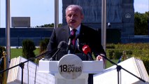 ÇANAKKALE - TBMM Başkanı Şentop, 18 Mart Şehitleri Anma Günü ve Çanakkale Deniz Zaferi'nin 106. Yılı töreninde konuştu (1)