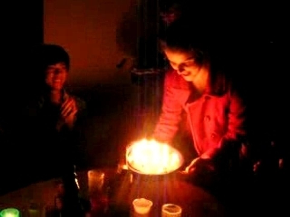 La lumière des bougies