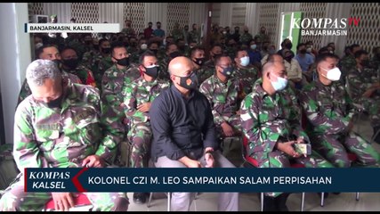Pamit Jalani Sespimti, Dandim 1007/ Banjarmasin Sampaikan Pesan Untuk Lebih Siap Hadapi Bencana