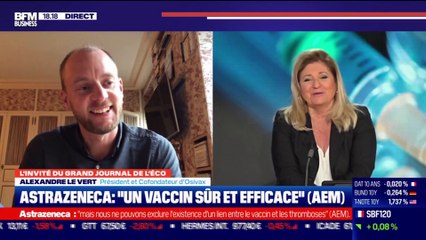 Alexandre Le Vert (Osivax) : AstraZeneca, "un vaccin sûr et efficace" (AEM) - 18/03
