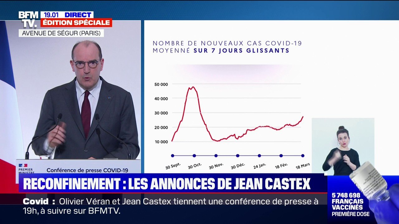 Jean Castex: "Nous découvrons peu à peu que le variant britannique est à la fois plus virulent et potentiellement plus grave"