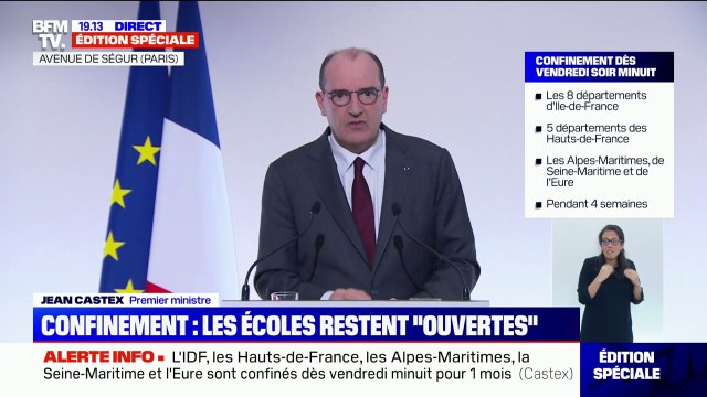 Jean Castex: Seuls les commerces vendant des biens et des services de première nécessité seront autorisés à ouvrir
