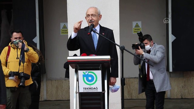 TEKİRDAĞ - CHP Genel Başkanı Kılıçdaroğlu: 'Bize destek verin göreceksiniz Türkiye bütün bu sorunları aşacak'