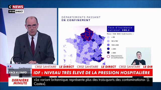 Coronavirus: Regardez en vidéo l'intégralité des annonces de Jean Castex faites ce soir sur le couvre-feu et le confinement pour 16 départements