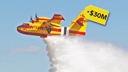 How the $30 million 'Super Scooper' CL-415EAF plane was built to fight wildfires
