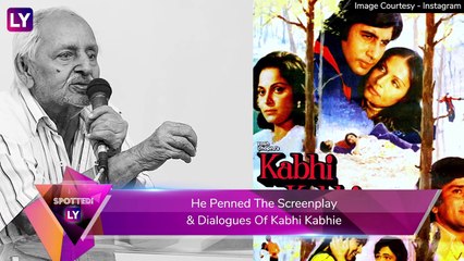 Sagar Sarhadi, Kabhi Kabhie Writer Dies At 88 In Mumbai, Javed Akhtar, Jackie Shroff & Others From Bollywood Pay Last Respects