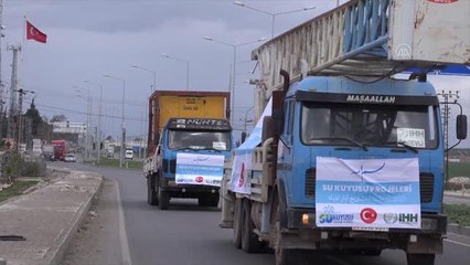 Suriye'deki mülteci kampları suya kavuşuyor