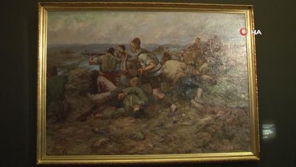 Çanakkale'yi anlatan eserler zaferin 106'ncı yılında Resim Müzesi'nde sergileniyor