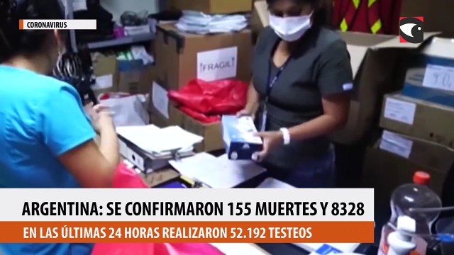 Coronavirus en Argentina: confirmaron 155 muertes y 8.328 nuevos contagios en las últimas 24 horas