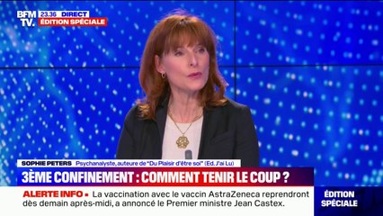 Reconfinement: pour la psychanalyste Sophie Peters, "ce qui est en train de nous arriver est une violence psychique inouïe"