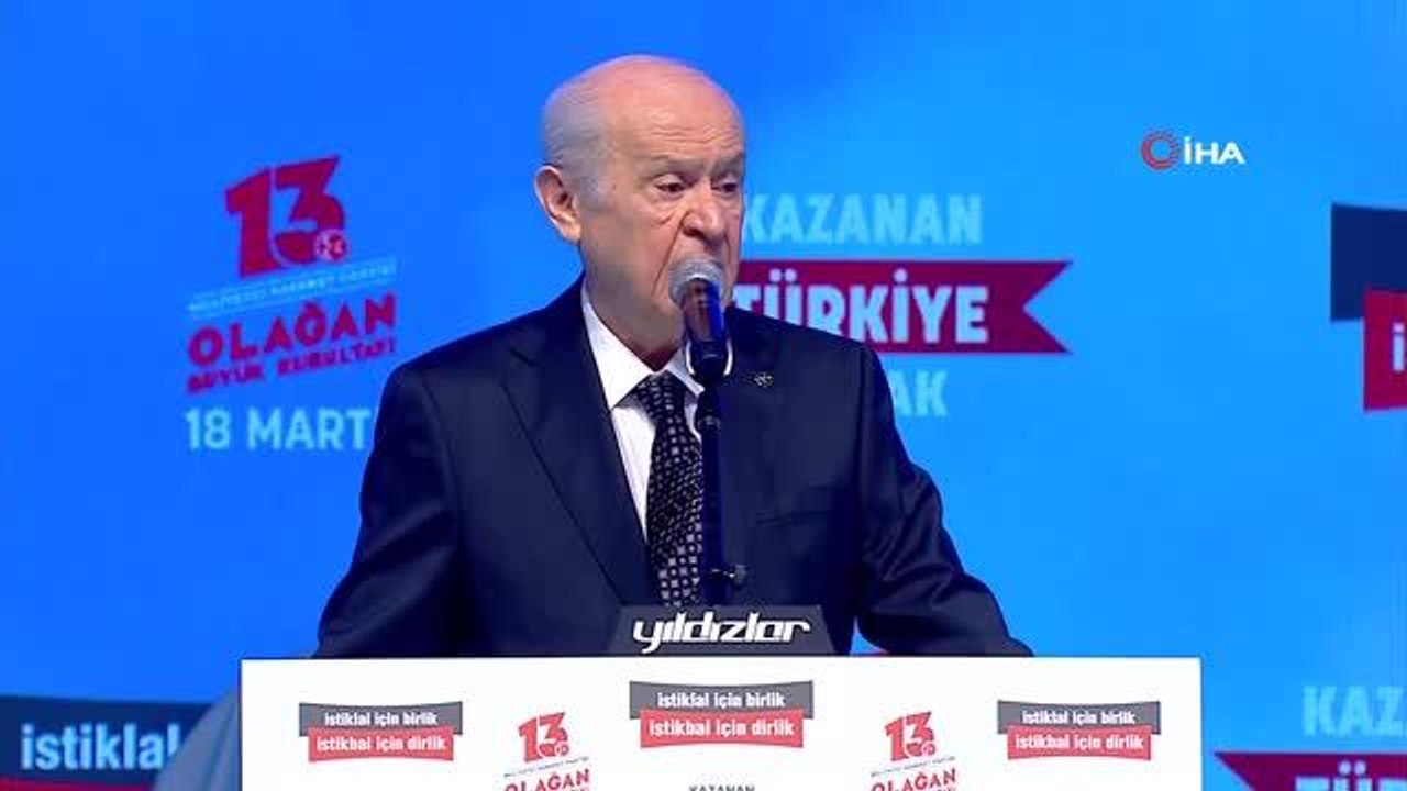 MHP Genel Başkanı Bahçeli: "Ey CHP yönetimi, sizin nereniz Türk ki Andımız'a sahip çıkacaksınız"